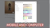 How To Get Advanced Skin Colors On Roblox Mobile 2021 Youtube - how to change avatar color on roblox mobile