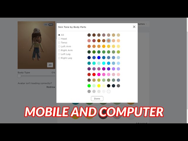 How to get more skin colors in Roblox!!! 