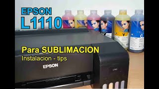 Epson L1110 para Sublimacion , llenado de tintas - YouTube
