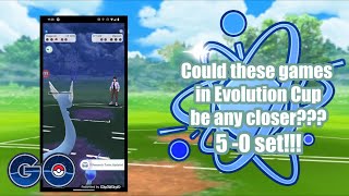 Pokémon GO PvP closest games in Evolution Cup 5 - 0 set!