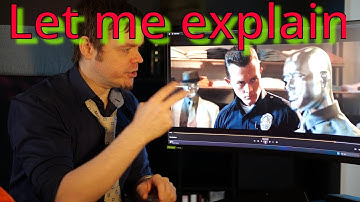 Explaining a scene in Terminator 2. Super beginner English. Comprehensible input.