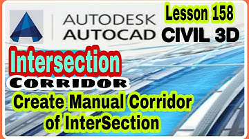 #Lesson158 #LandSurveyor #CiviL3D | Create Manual Road InterSection Corridor #Tips  #Urdu #Hindi