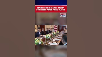 Trump Gets Surprise From Netanyahu, Presented With Nobel Peace Prize Nomination Letter #shorts