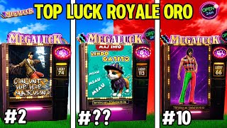 LAS TOP 10 MEJORES LUCK ROYALE DE ORO EN FREE FIRE 2018-2026