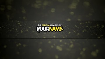 How To Create A Cool Yellow Youtube Banner From