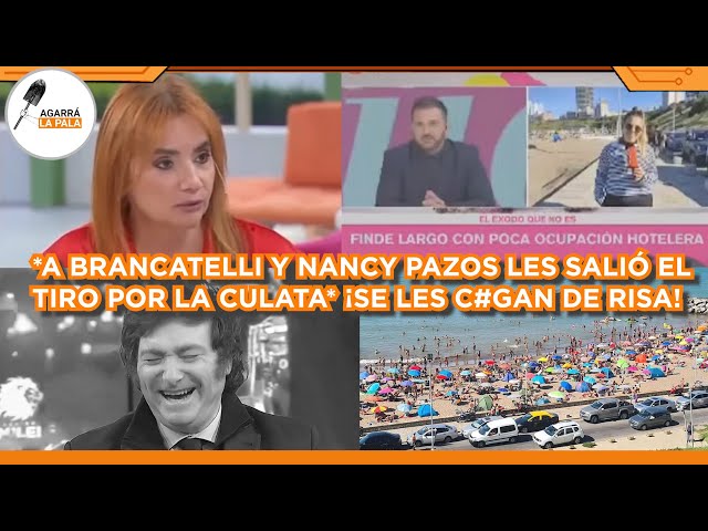 A LOS KUKAS BRANCATELLI Y NANCY PAZOS LES SALIÓ EL TIRO POR LA CULATA Y SE LES C*GARON DE LA RISA