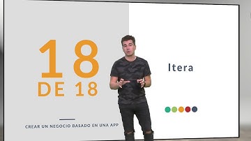 Crear un negocio basado en una APP. 18 | 18/18 | UPV