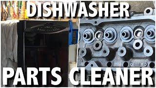 Cleaning car parts with a dishwasher