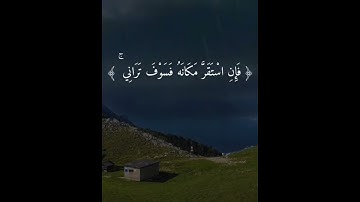 قال ربي أرني أنظر إليك قرآن كريم القارئ إدريس أبكر