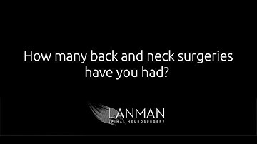How Many Back Surgeries Have You Had? | Dr. Todd Lanman