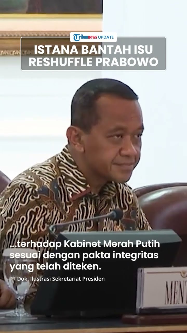 VIRAL Isu Reshuffle Kabinet Prabowo-Gibran, Istana Langsung Bereaksi: Belum Ada Rencana