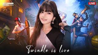 BGMI LIVE STREAM GIRL GAME||PLAYING WITH ONLY SUBSCRIBERS||JOIN WITH TEAMCODE||TWINKLE GAMING GIRL