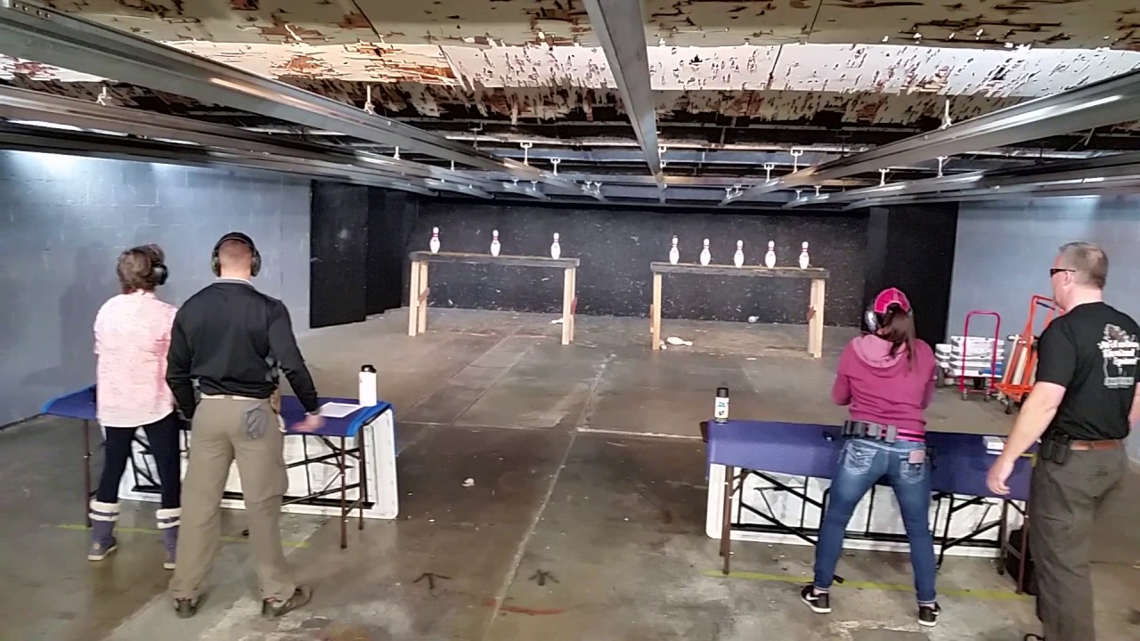 First Female Final Round Bowling Pin Shooting Competition At first-female-final-round-bowling-pin-shooting-competition-at