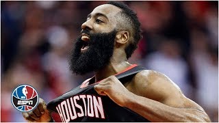 James Harden drops 47 points, avoids a 5-step travel call in win vs. Jazz | NBA Highlights