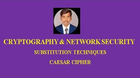 Caesar Cipher || Substitution Technique