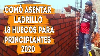 Cómo Asentar Ladrillo 18 Huecos Para Principiantes ( 2021 )