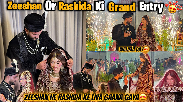 Zeeshan Or Rashida Ke Walima Me Grand Entry 😍| Bridal Shoot Walima | Fokats | Abresh & Zeeshan
