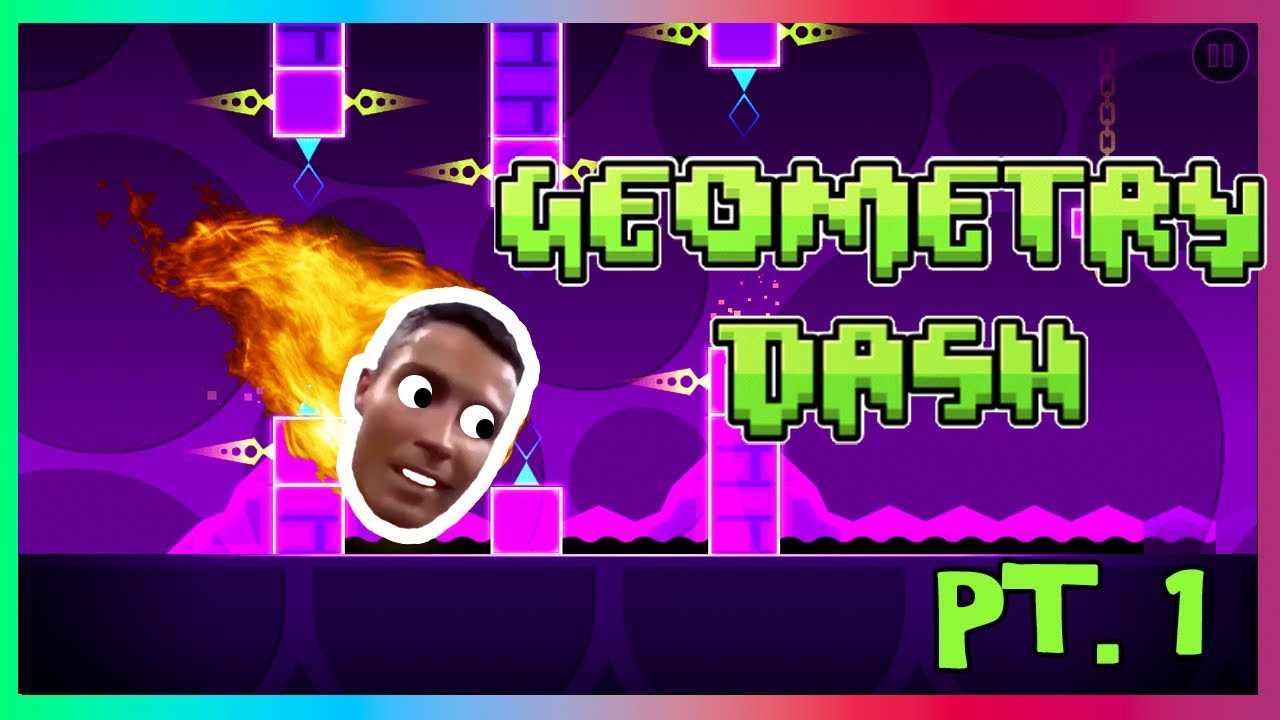 Cristiano Ronaldo Siuuu but it's Geometry Dash 4 