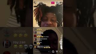 Regtoofunny on IG live roasting fans