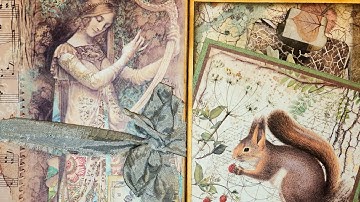 2 Lapbook Flip Thrus...#Stamperia MUSIC & FOREST