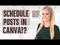How to SCHEDULE POSTS in CANVA