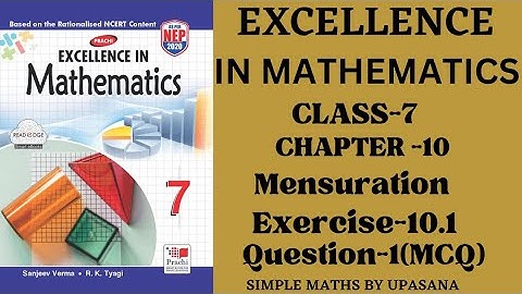 Excellence Math || Class-7 || Prachi Book ||C hapter-10|| Exercise-10.1|| Question-1 (MCQ)