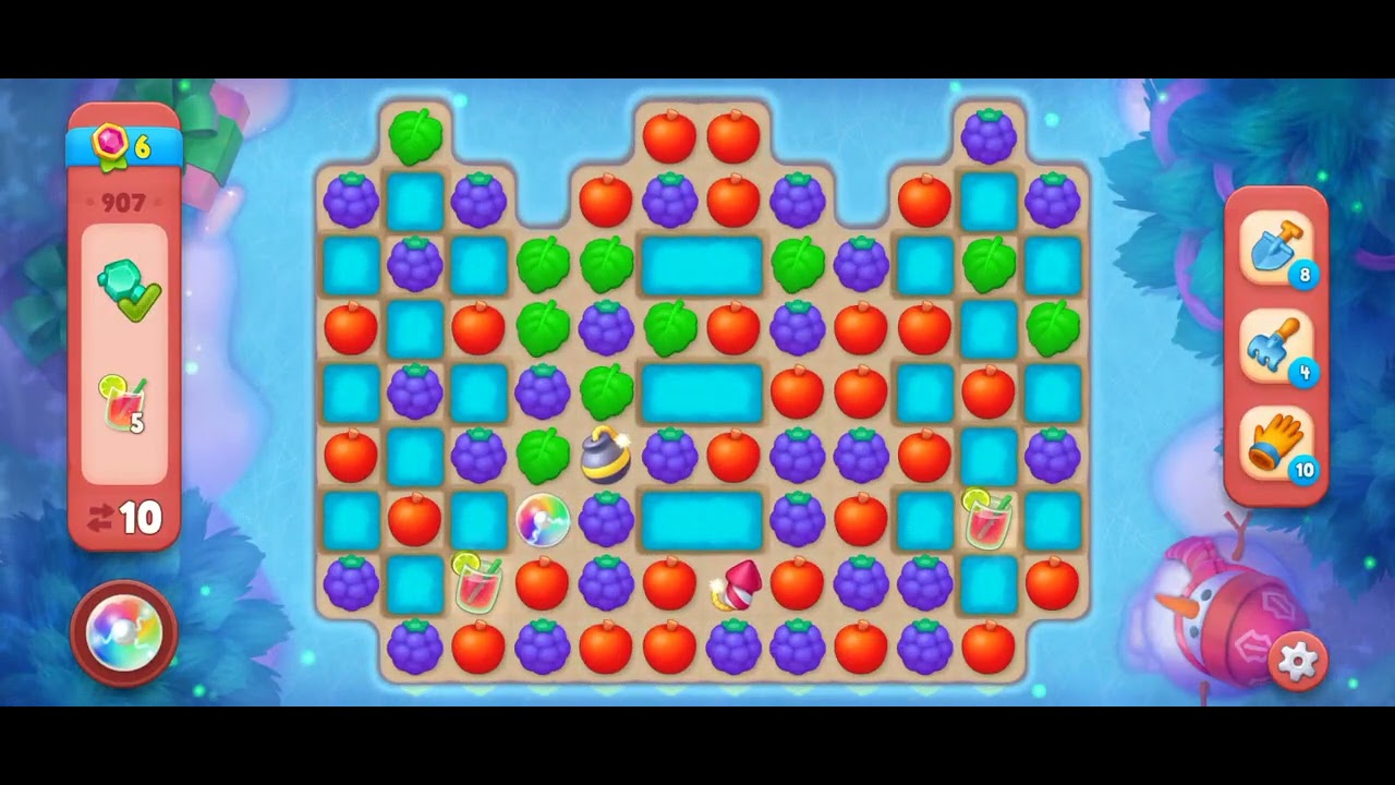 Gardenscapes Level 907 [Hard level ] [No booster] - YouTube