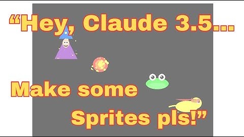 Coding Games with Claude 3.5 - Pygame Sprites