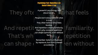 The Illusion of Truth Explained in Psychology