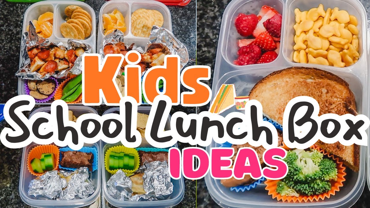 Easy Kids School Lunch Box Ideas//simple & healthy lunches! 