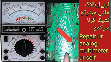 HOW TO REPAIR ANALOG MULTI METER AT HOME/VERY IMPORTANT VIDEO  ON MULTI METER REPAIRING