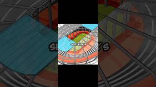Stadium Evolution Process #construction #3danimation #architecture #shorts #animation