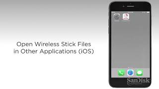 SanDisk Connect Wireless Stick Tutorial Open in Other AppsiOS screenshot 4