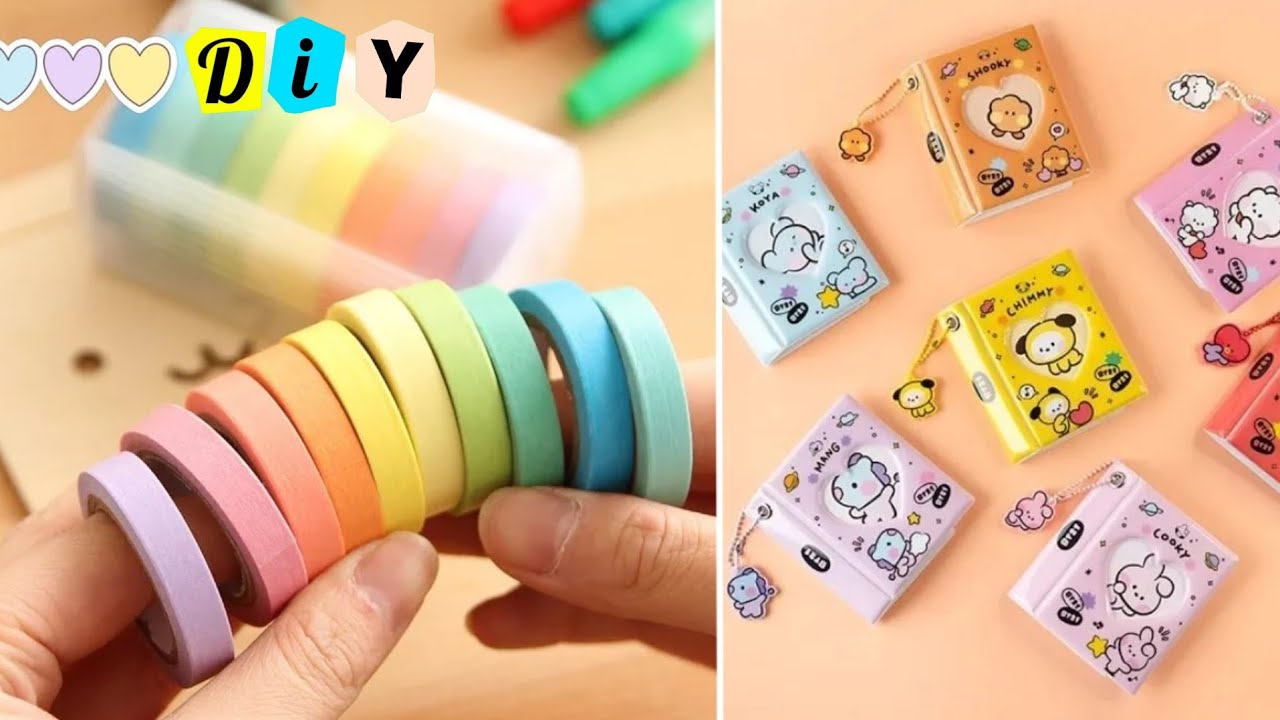 DIY cute stationery ideas ✨ easy to make ✨ school craft ✨ How to make  stationery 