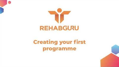 Create First Programme on Rehab Guru