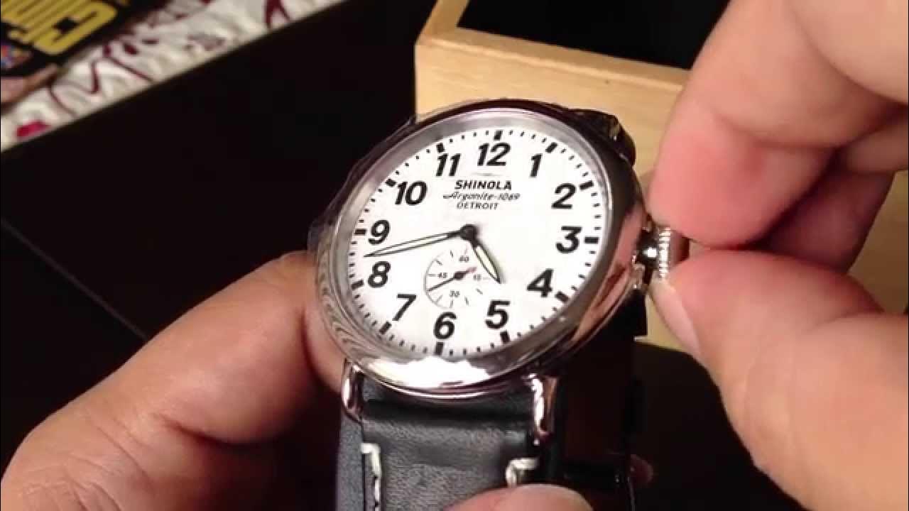 How To Set The Time on the Shinola Watch YouTube