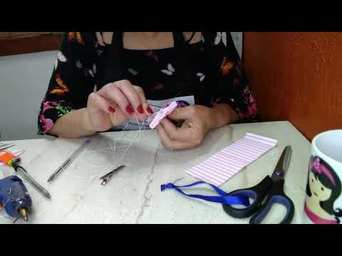 Laços de Lonita com o kit réguas de fita