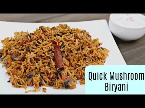 quick-mushroom-biryani-in-pressure-cooker-|indian-recipes-|-sruthi's-kitchen