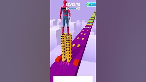 SPIDERMAN SKATER STACKER GAMEPLAY WALKTHROUGH | ANDROID,iOS MOBILE | ALL LEVELS |
