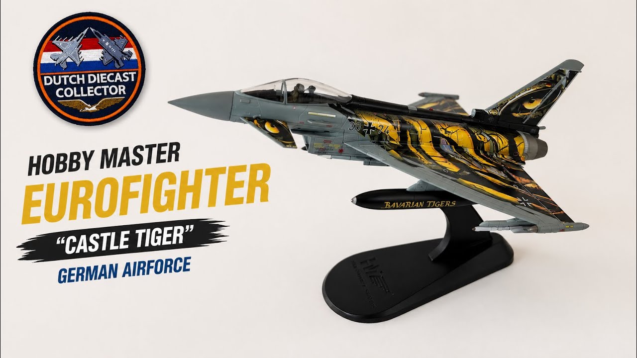 航空機・ヘリコプター Hobby Master 1/72 EuroFighter HA6612 This Eurofighter Tiger Scheme Is INSANE 🇩🇪 | Hobby Master 1:72