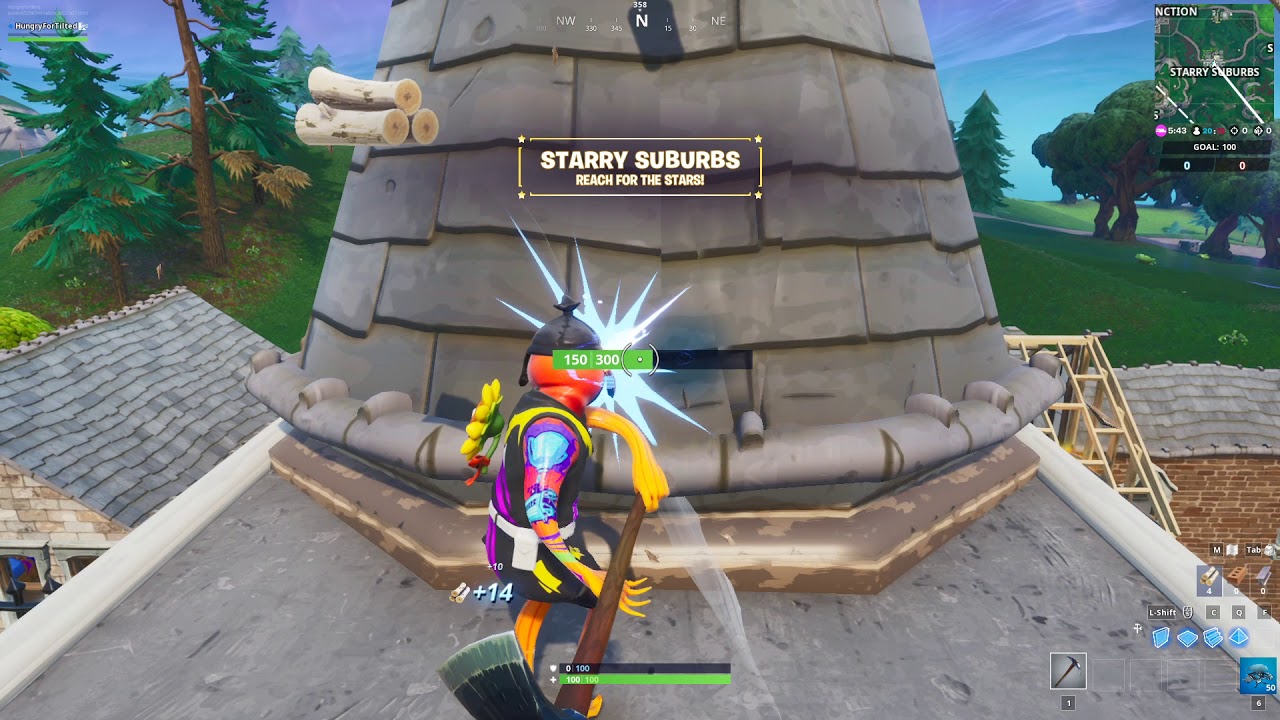 Fortnite: Visitor Tape Location in Starry Suburbs