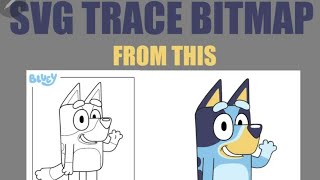 PNG to SVG Trace Bitmap in Inkscape for Cricut Design Space