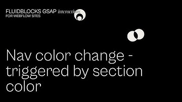 FLUIDBLOCKS | 06 GSAP Nav color change by page scroll