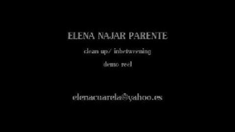 clean up/inbetweening demo reel