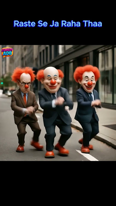 Jokers Dancing in the Street 🎭🕺 | Funny Song & Street Show! #shorts #jokerdance