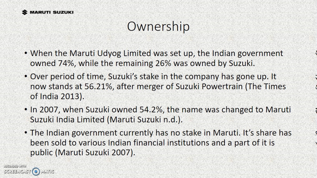 Maruti Suzuki presentation - YouTube