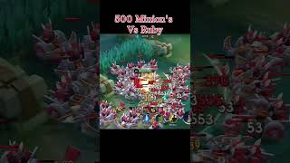 Ruby Vs 500 Minion's Will She Servive ? #mobilelegends #mlbb