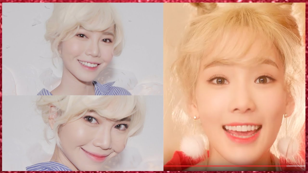 Taeyeon Girls' Generation(TTS)소녀시대-태티서-Dear Santa Makeup Tutorial