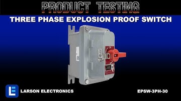 Three Phase Explosion Proof Switch - Non Fused - 30 Amps - Lock Out / Tag Out