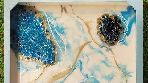 Creating Beautiful Resin Shadow Box - Geode style